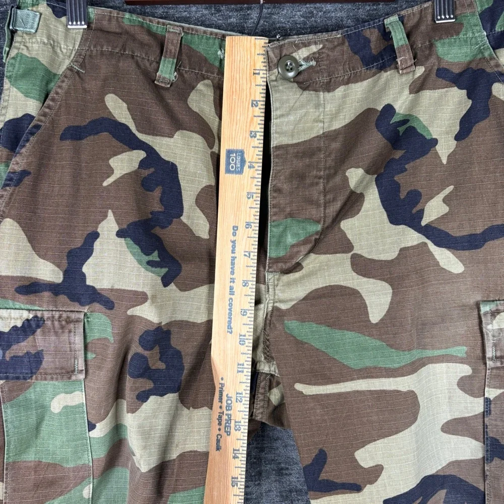 Propper US Military Woodland Camo Cargo Pants Med Short Ripstop Utility Work